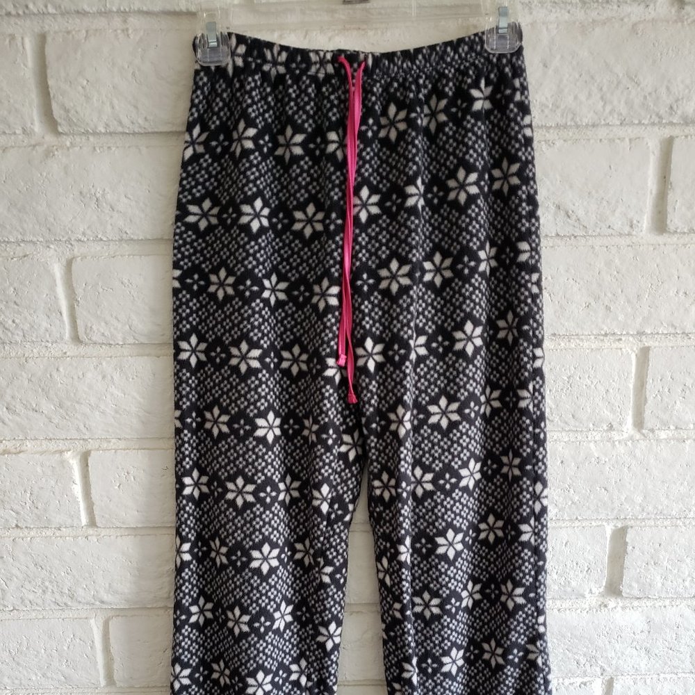 Snowflake Fleece Pajama Pants Sz XS